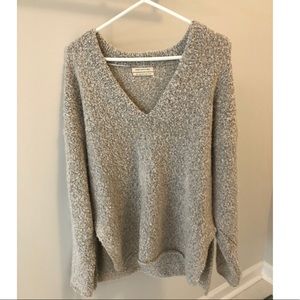 Oversized gray sweater